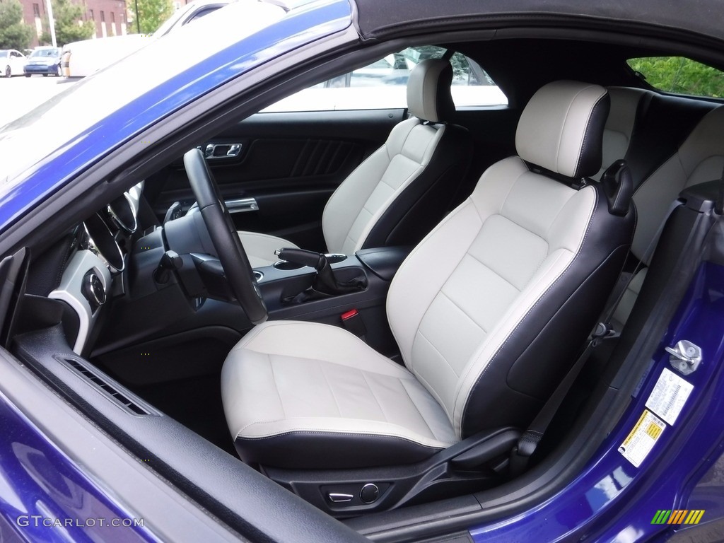 Ebony Interior 2016 Ford Mustang EcoBoost Premium Convertible Photo #120338971