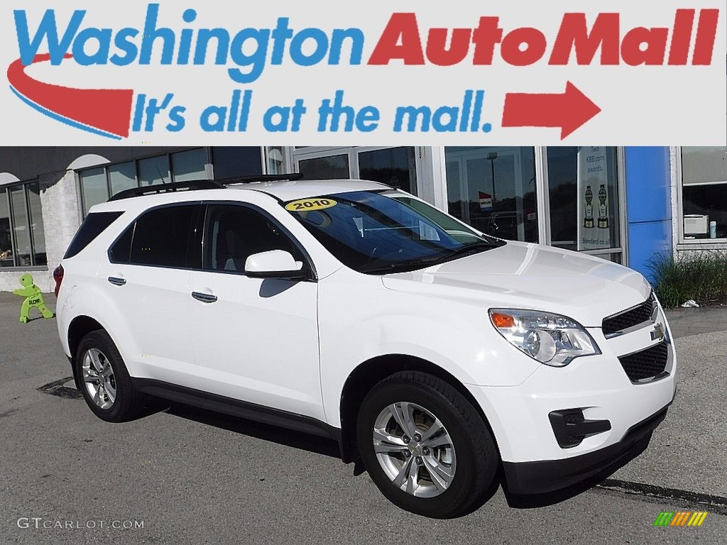 2010 Equinox LT AWD - Summit White / Jet Black/Light Titanium photo #1