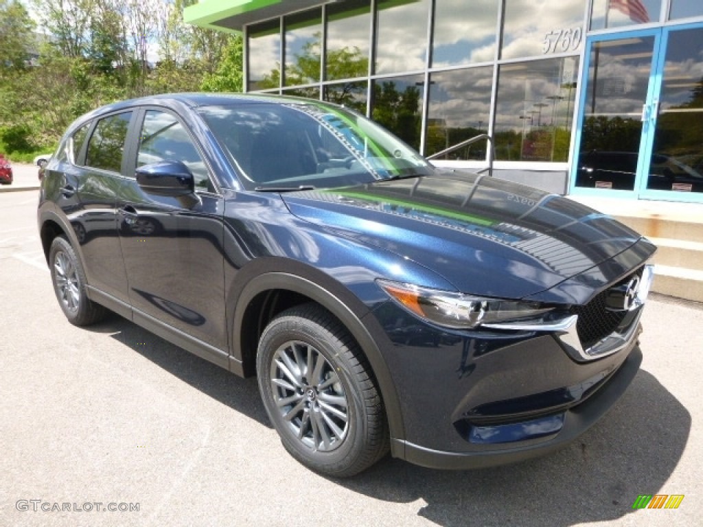 Deep Crystal Blue Mica 2017 Mazda CX-5 Touring AWD Exterior Photo #120341776