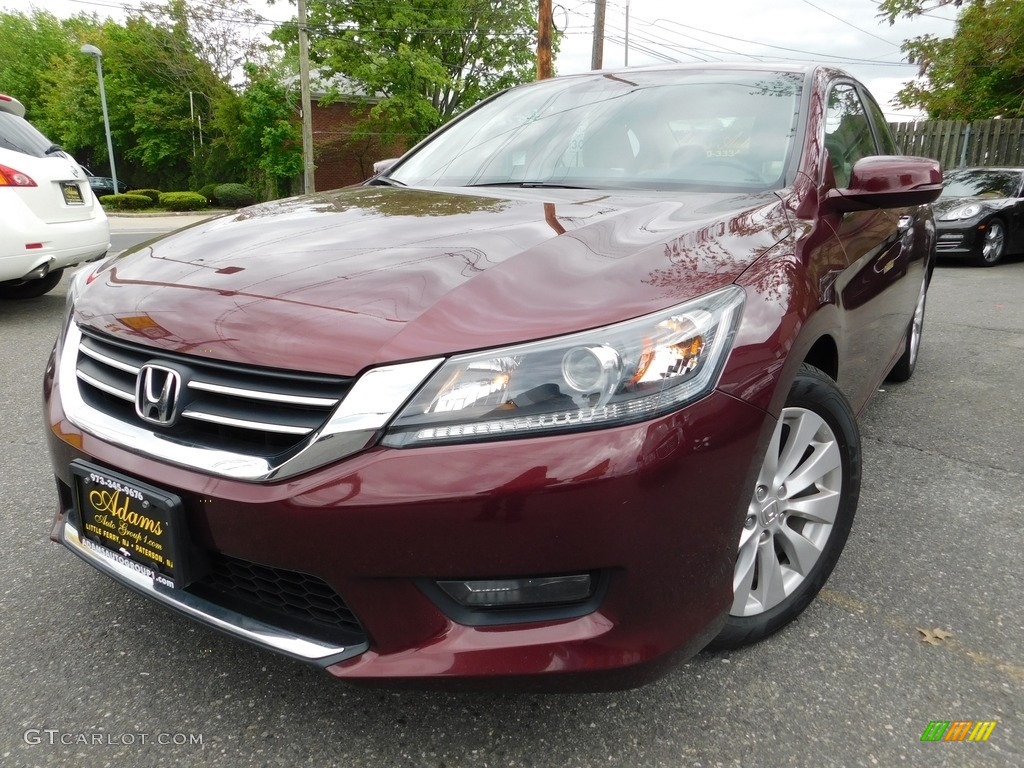 2014 Accord EX-L Sedan - Basque Red Pearl II / Ivory photo #1