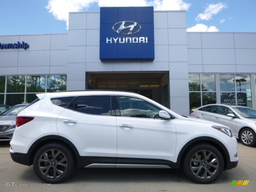 Pearl White Hyundai Santa Fe Sport