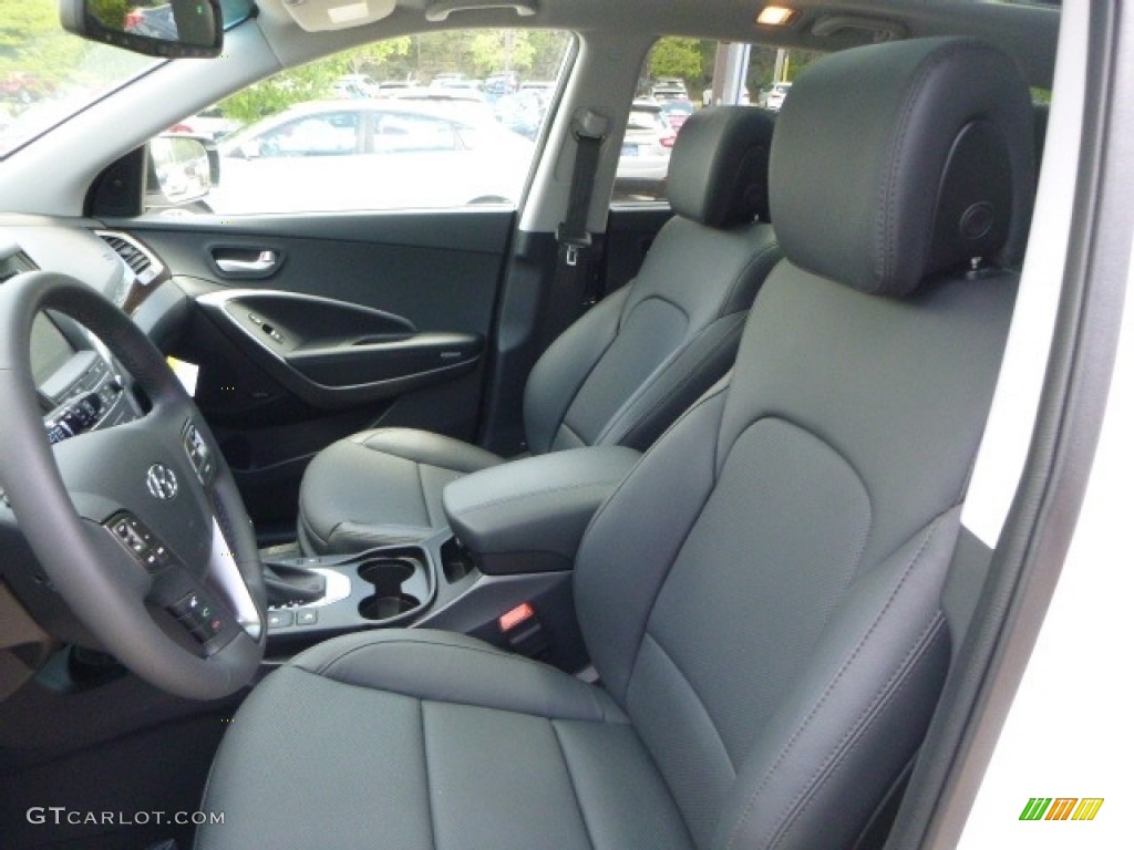 Black Interior 2017 Hyundai Santa Fe Sport 2.0T Ulitimate AWD Photo #120342988