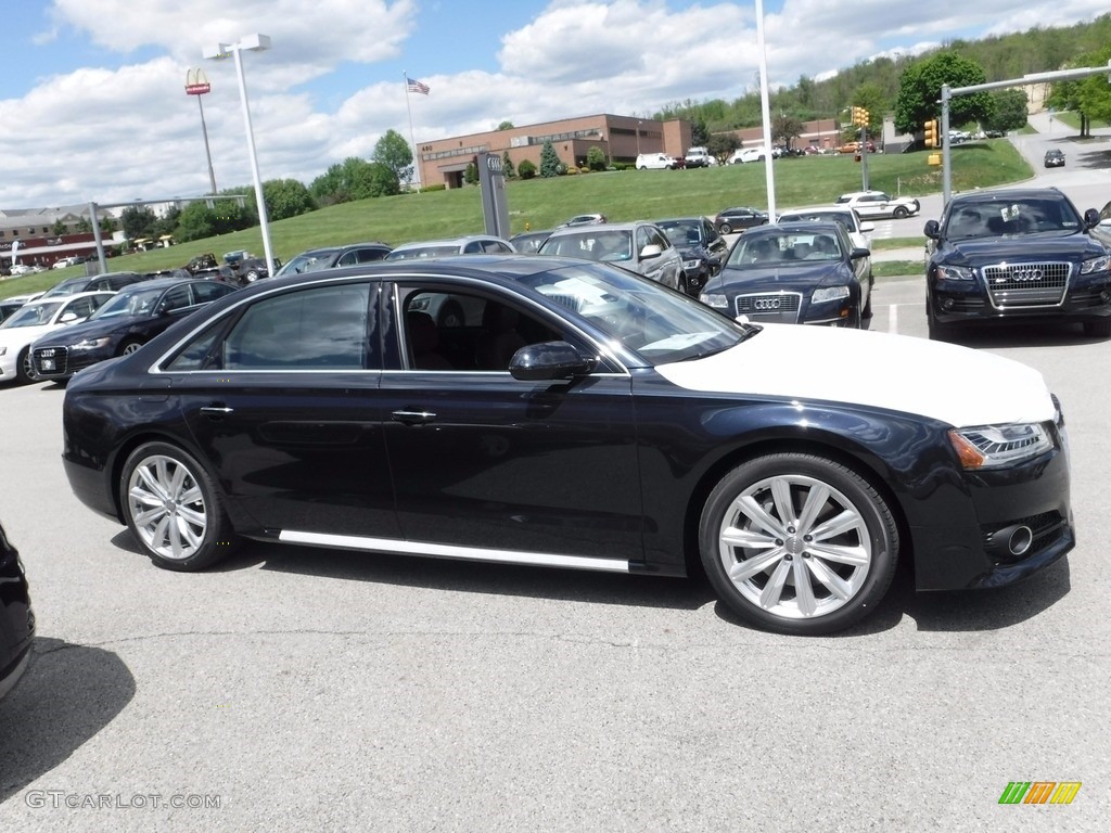 2017 A8 L 4.0T quattro - Moonlight Blue Metallic / Nougat Brown photo #8