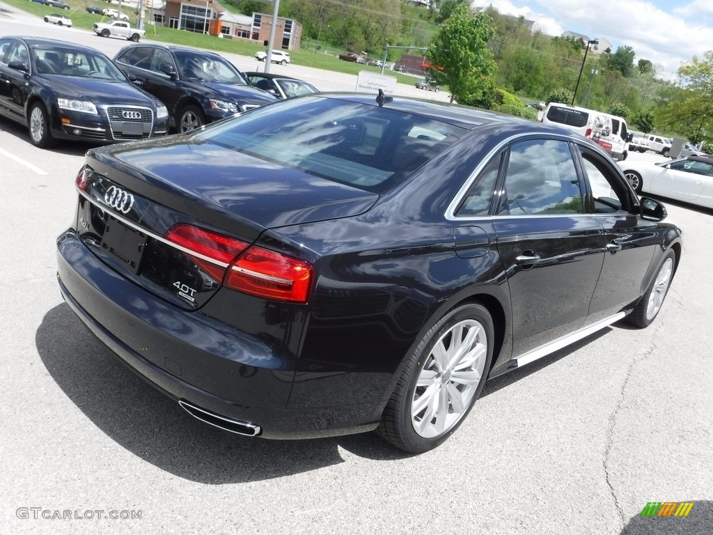 2017 A8 L 4.0T quattro - Moonlight Blue Metallic / Nougat Brown photo #12