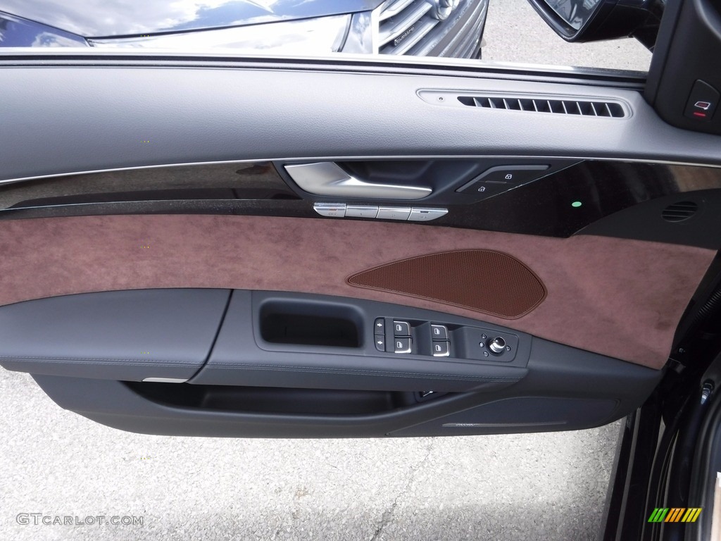 2017 Audi A8 L 4.0T quattro Nougat Brown Door Panel Photo #120344011
