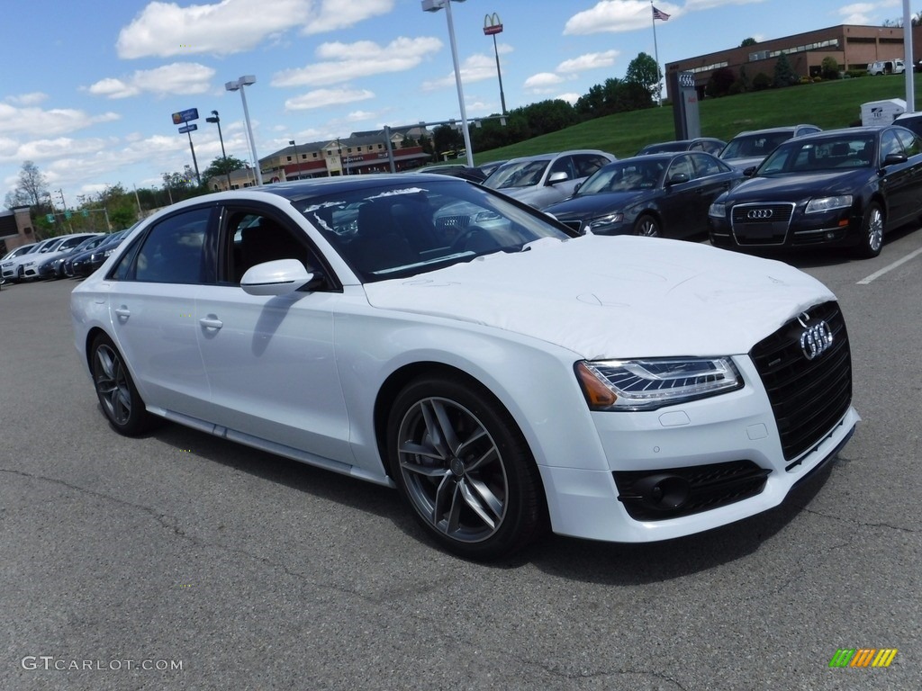 Glacier White Metallic 2017 Audi A8 L 3.0T quattro Exterior Photo #120344743