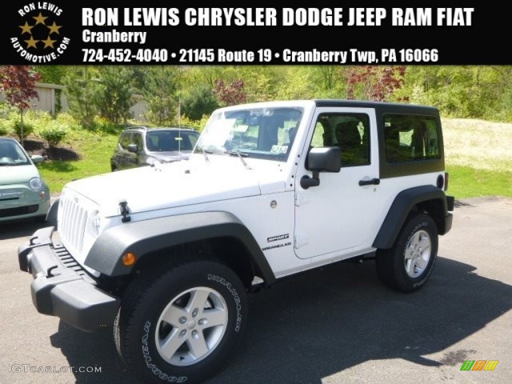 Bright White Jeep Wrangler