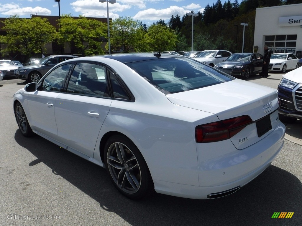 2017 A8 L 3.0T quattro - Glacier White Metallic / Nougat Brown photo #14