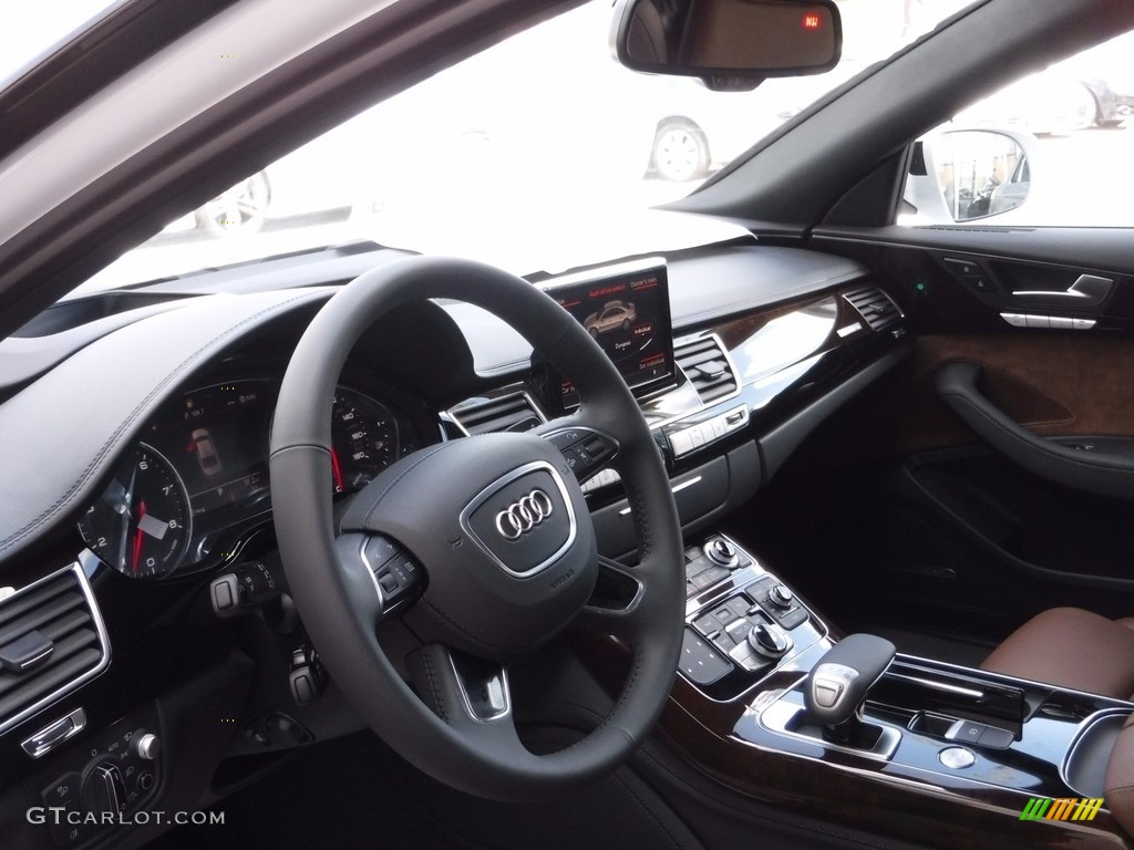 2017 A8 L 3.0T quattro - Glacier White Metallic / Nougat Brown photo #18