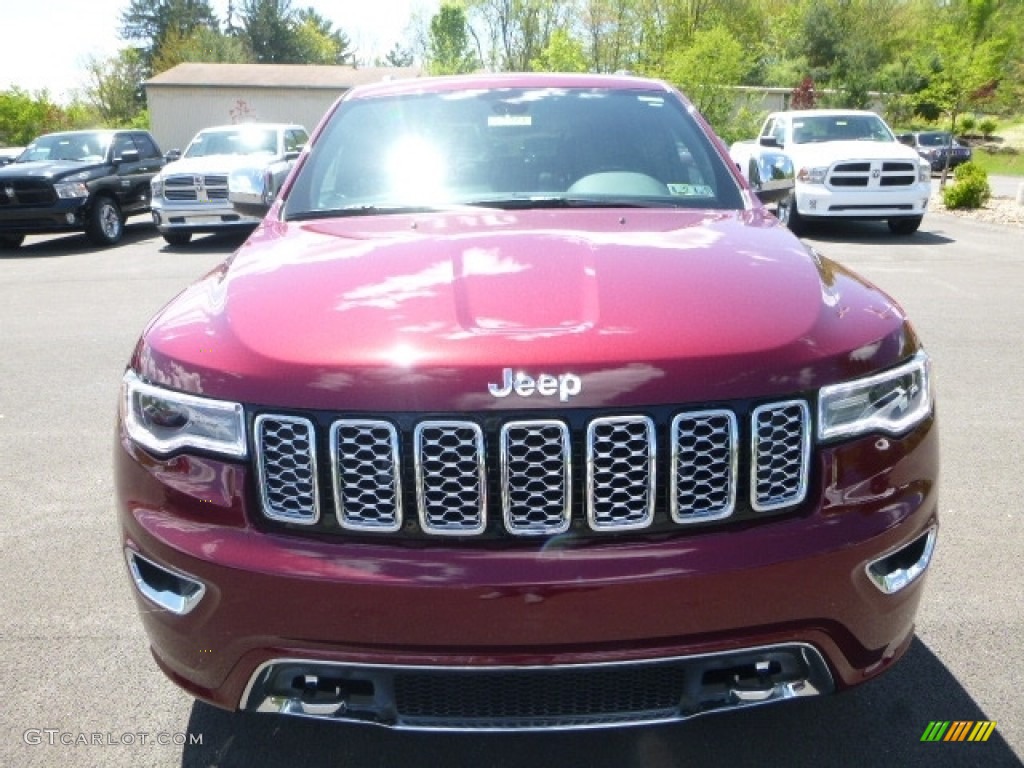 2017 Grand Cherokee Overland 4x4 - Velvet Red Pearl / Black photo #12