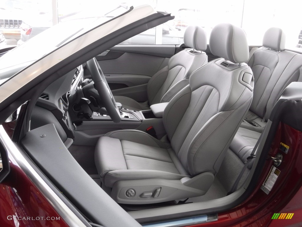 Rock Gray Interior 2018 Audi A5 Premium Plus quattro Cabriolet Photo #120345877