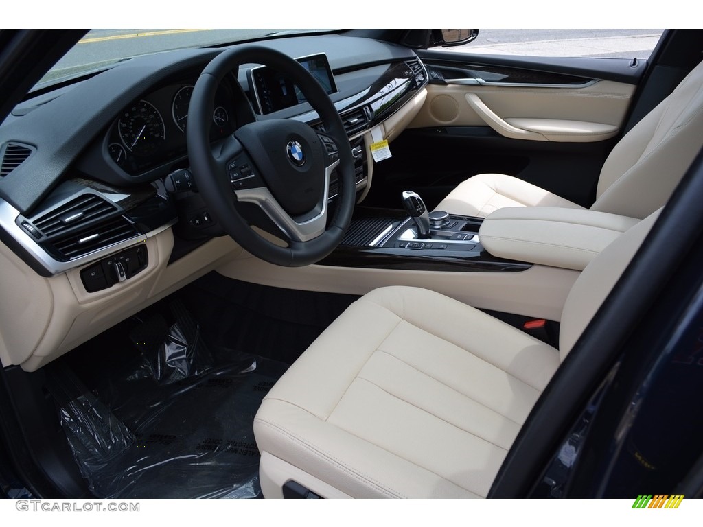 Canberra Beige/Black Interior 2017 BMW X5 xDrive35i Photo #120346024