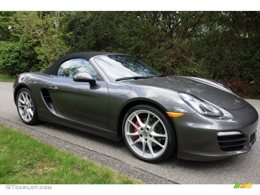 Agate Grey Metallic 2013 Porsche Boxster S Exterior Photo #120346741