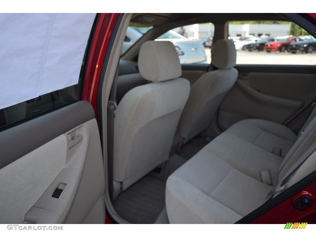 2007 Corolla CE - Impulse Red Pearl / Beige photo #11