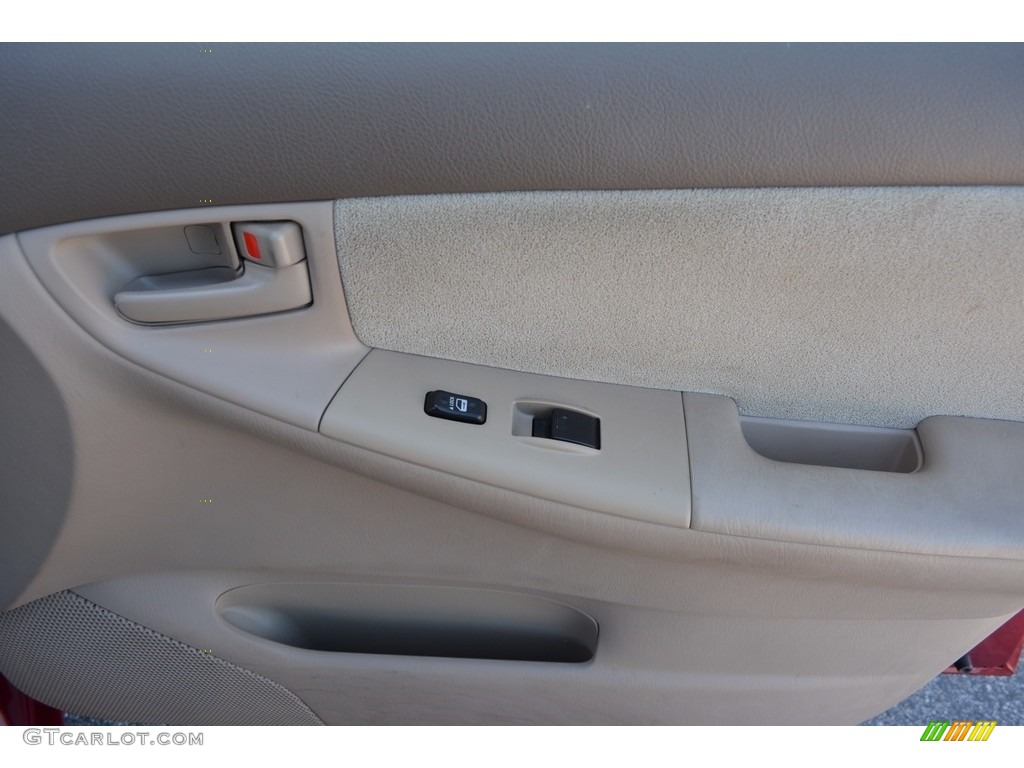 2007 Corolla CE - Impulse Red Pearl / Beige photo #14