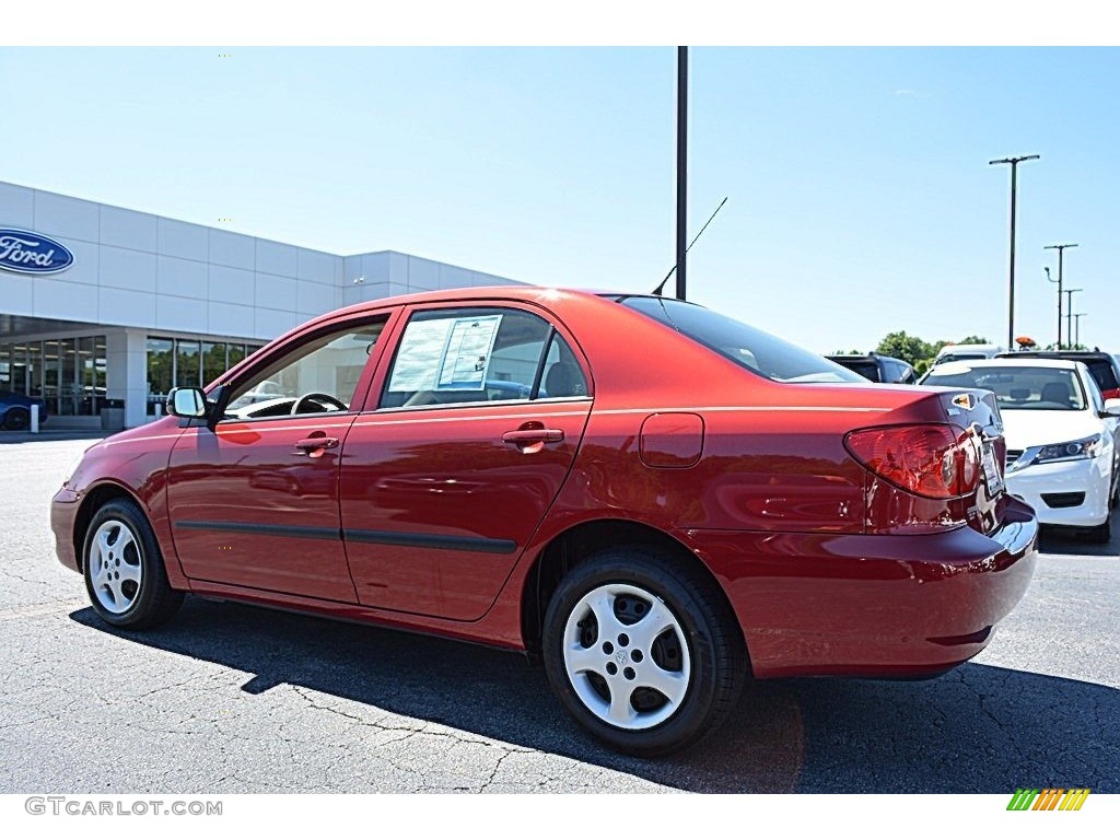 2007 Corolla CE - Impulse Red Pearl / Beige photo #22
