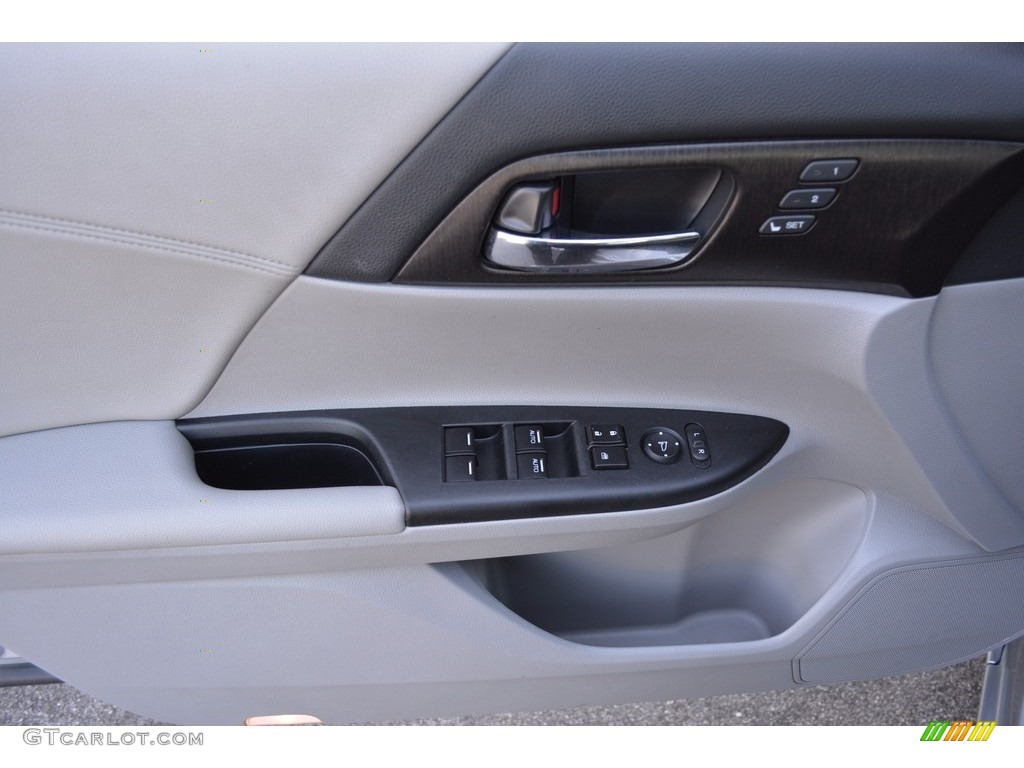 2013 Accord EX-L V6 Sedan - Alabaster Silver Metallic / Gray photo #8
