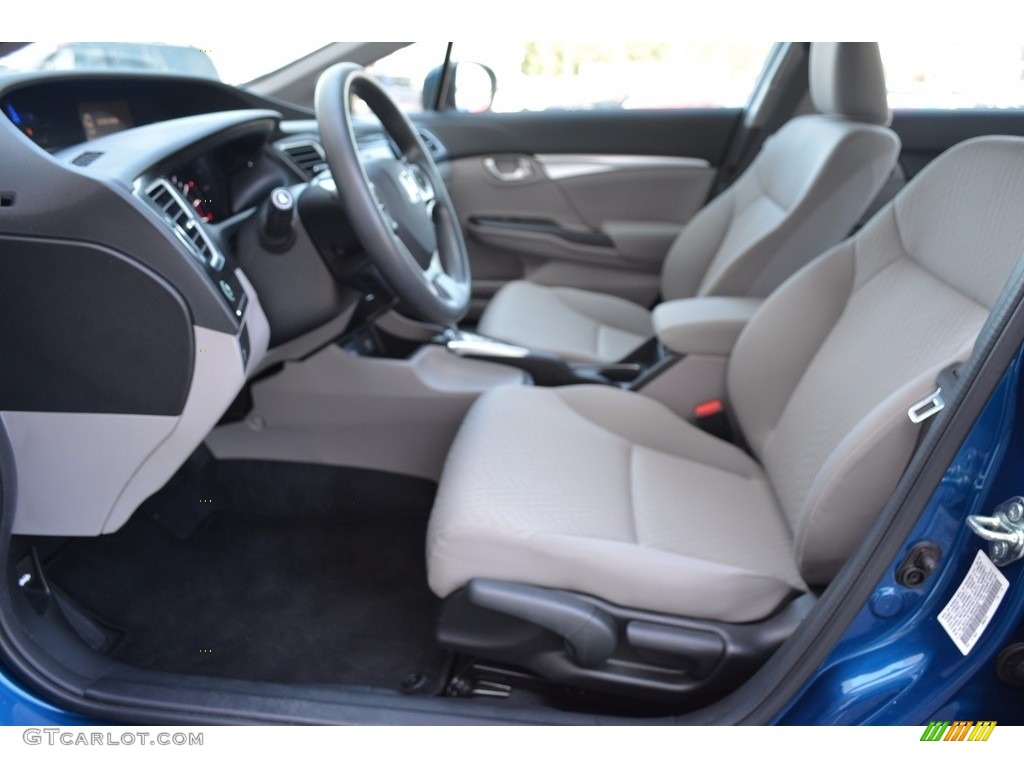 2015 Civic EX Sedan - Dyno Blue Pearl / Gray photo #9