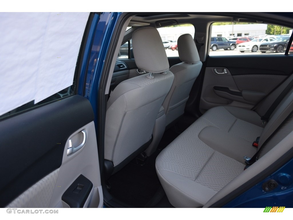 2015 Civic EX Sedan - Dyno Blue Pearl / Gray photo #12