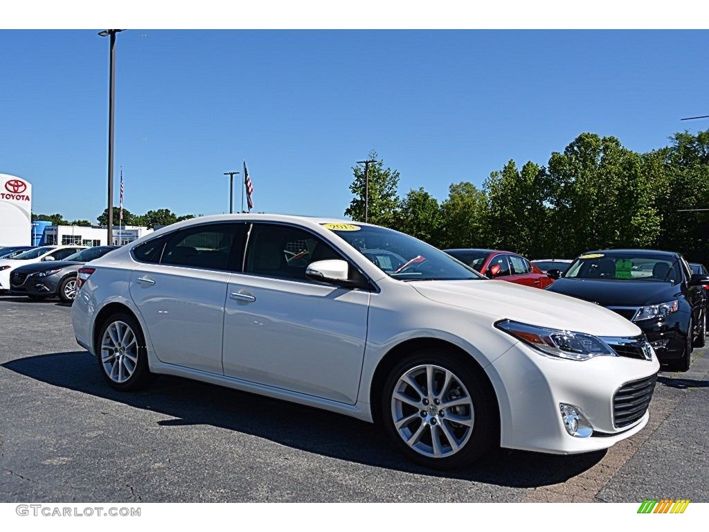 2013 Avalon XLE - Blizzard White Pearl / Almond photo #1