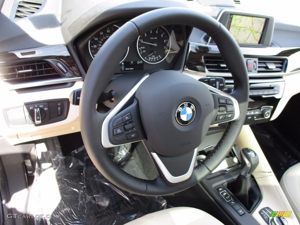 2017 X1 xDrive28i - Mediterranean Blue Metallic / Canberra Beige photo #14