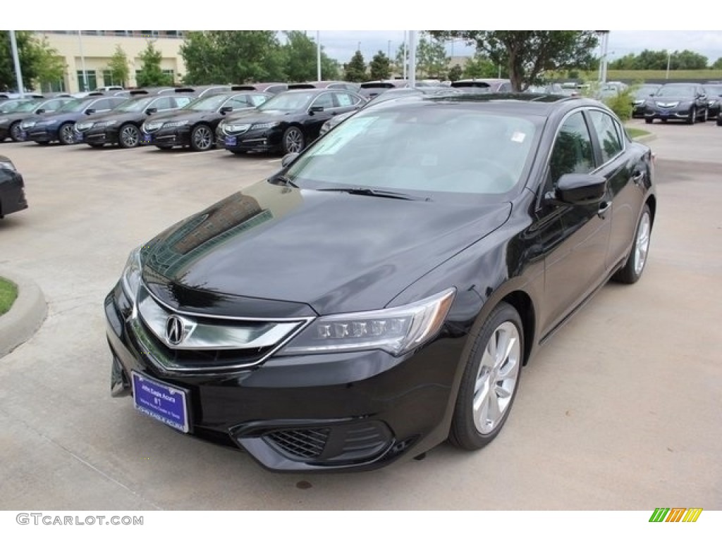 2017 ILX Technology Plus - Crystal Black Pearl / Graystone photo #3