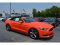 2016 Competition Orange Ford Mustang V6 Convertible  photo #1
