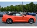 2016 Competition Orange Ford Mustang V6 Convertible  photo #2