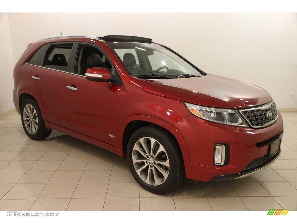 2014 Sorento SX V6 AWD - Remington Red / Black photo #1