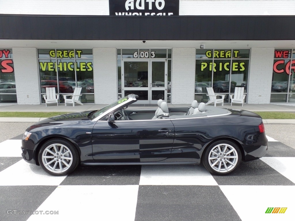 2015 A5 Premium Plus quattro Convertible - Moonlight Blue Metallic / Titanium Gray photo #2