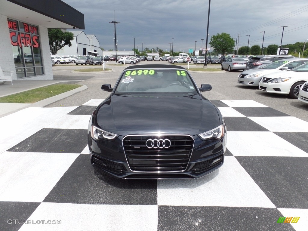 2015 A5 Premium Plus quattro Convertible - Moonlight Blue Metallic / Titanium Gray photo #3