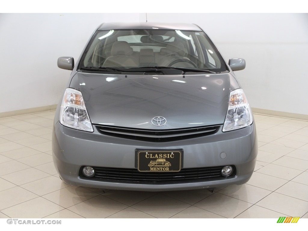 2005 Prius Hybrid - Tideland Gray Green Pearl / Ivory/Brown photo #2