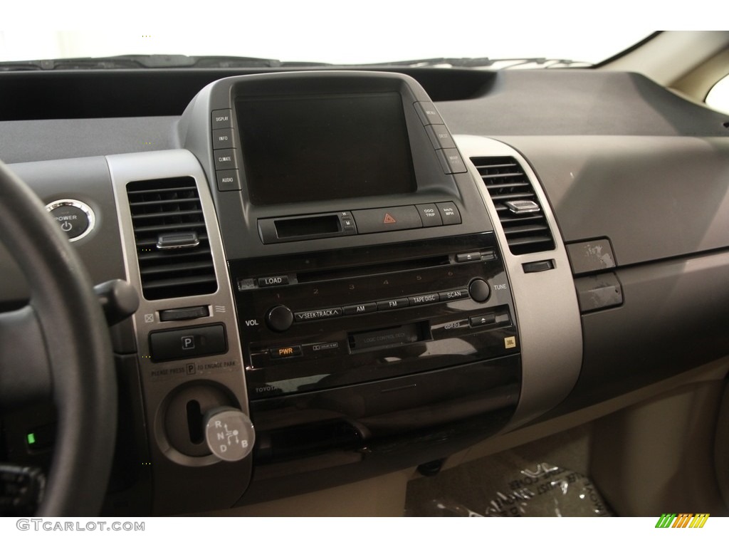 2005 Prius Hybrid - Tideland Gray Green Pearl / Ivory/Brown photo #7