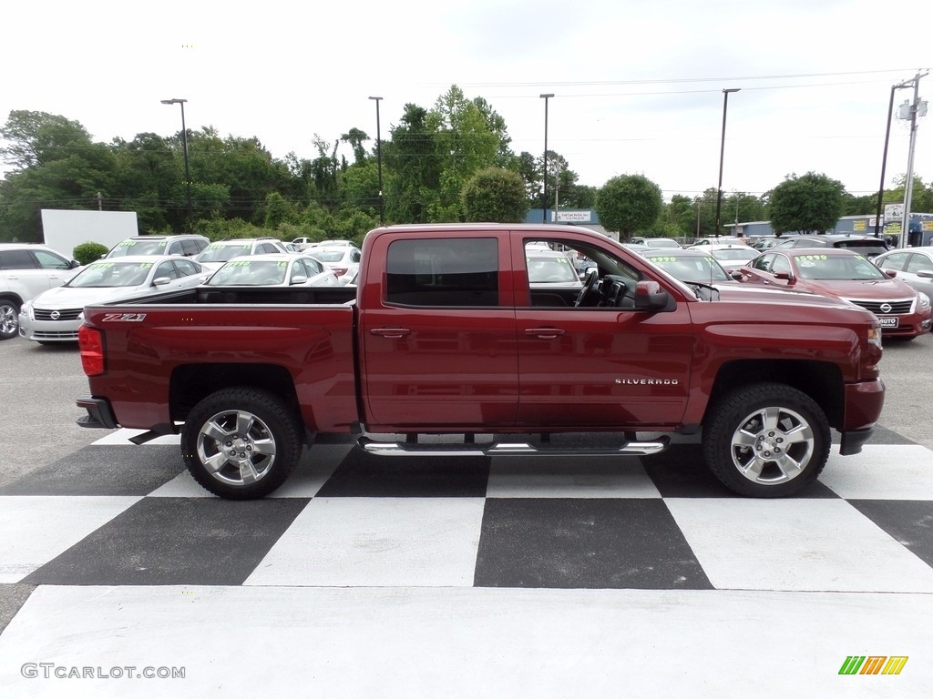 2017 Silverado 1500 LT Crew Cab 4x4 - Siren Red Tintcoat / Cocoa/­Dune photo #3