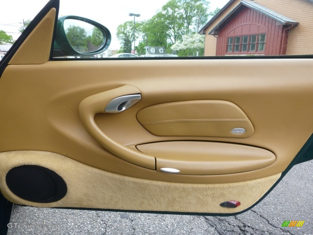 2001 Porsche 911 Carrera Cabriolet Savanna Beige Door Panel Photo #120363328