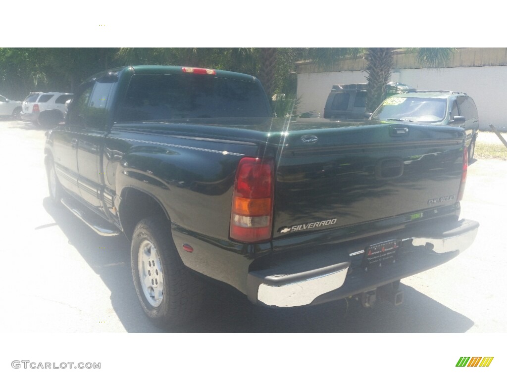 2002 Silverado 1500 LT Extended Cab - Forest Green Metallic / Graphite Gray photo #5
