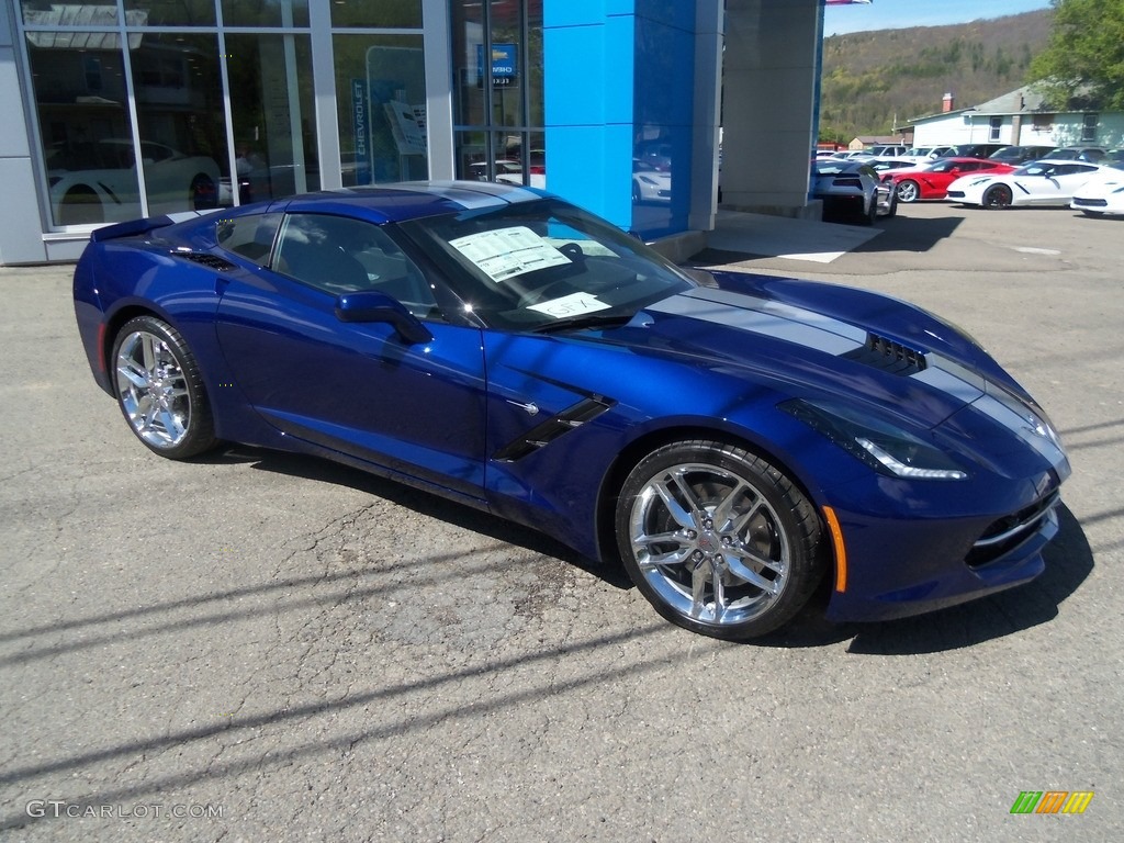 2017 Corvette Stingray Coupe - Admiral Blue / Gray photo #6