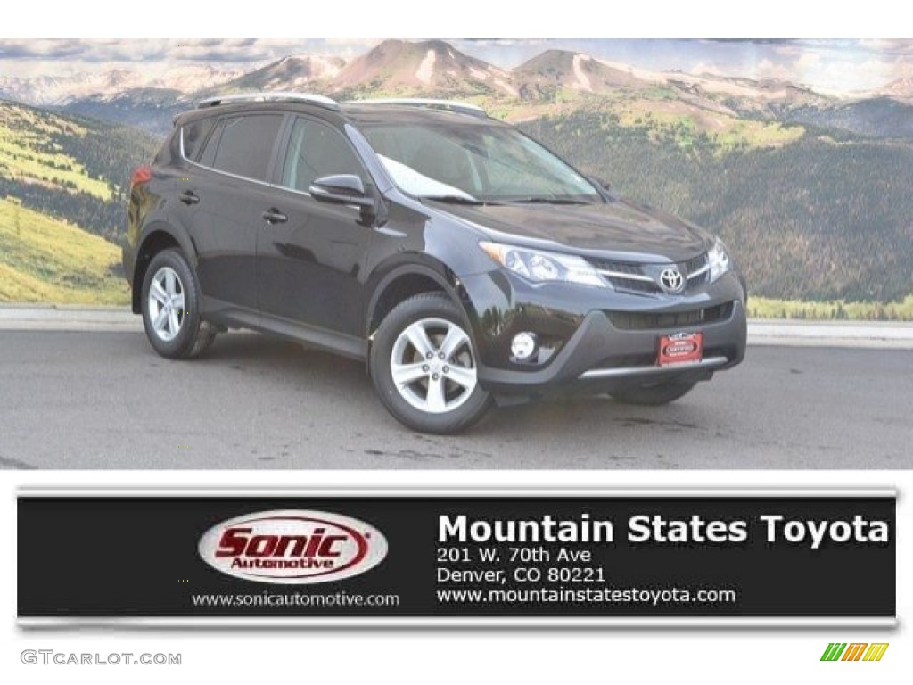 2014 RAV4 XLE AWD - Black / Black photo #1