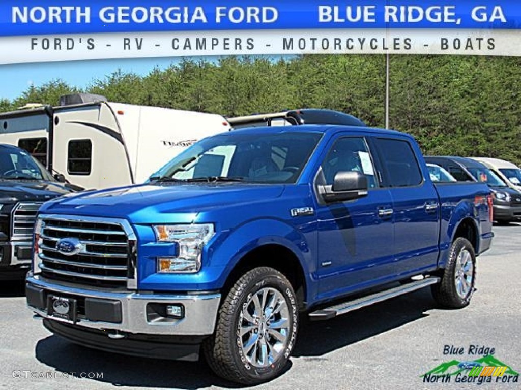 2017 F150 XLT SuperCrew 4x4 - Lightning Blue / Earth Gray photo #1