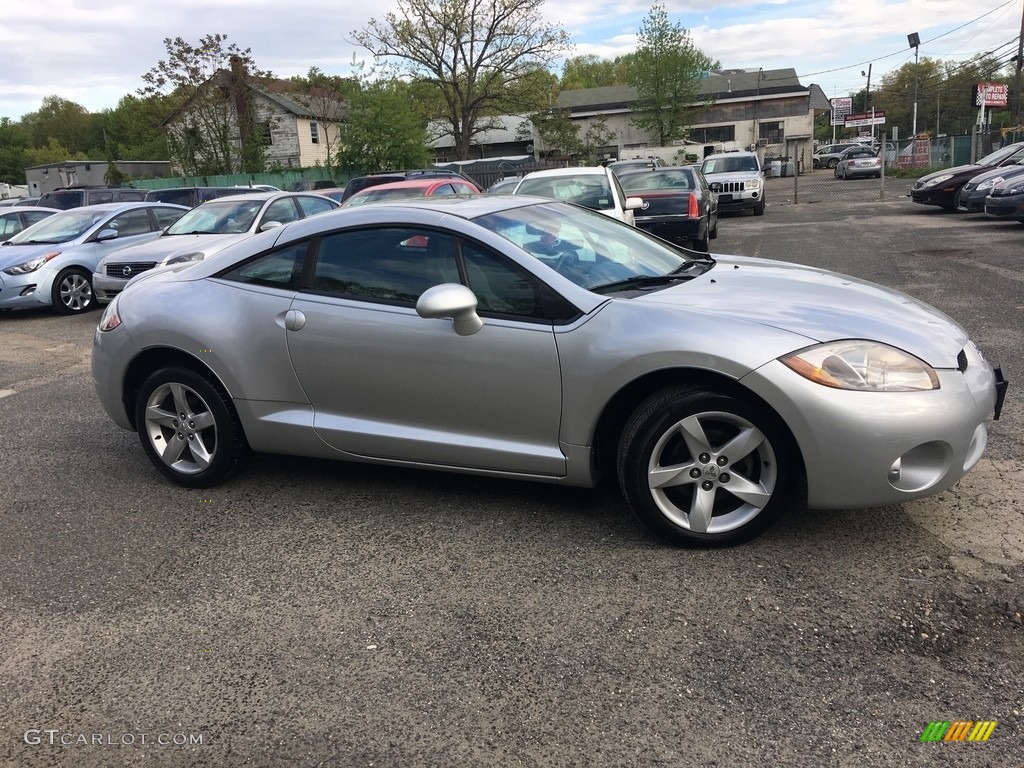 2007 Eclipse GT Coupe - Liquid Silver Metallic / Dark Charcoal photo #2