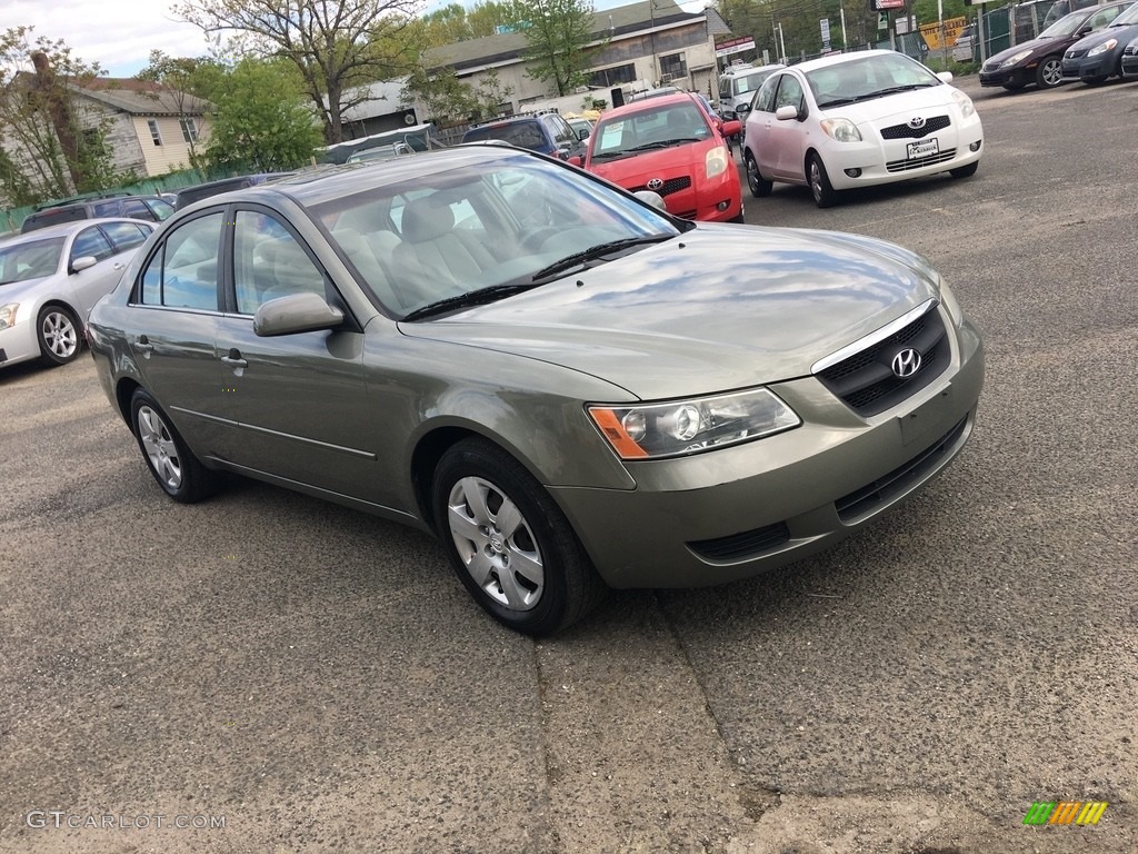 2008 Sonata GLS - Natural Khaki Green / Beige photo #8
