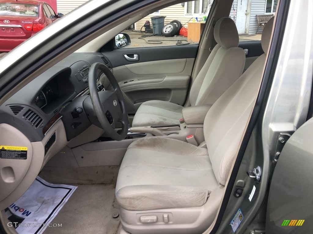 2008 Sonata GLS - Natural Khaki Green / Beige photo #14