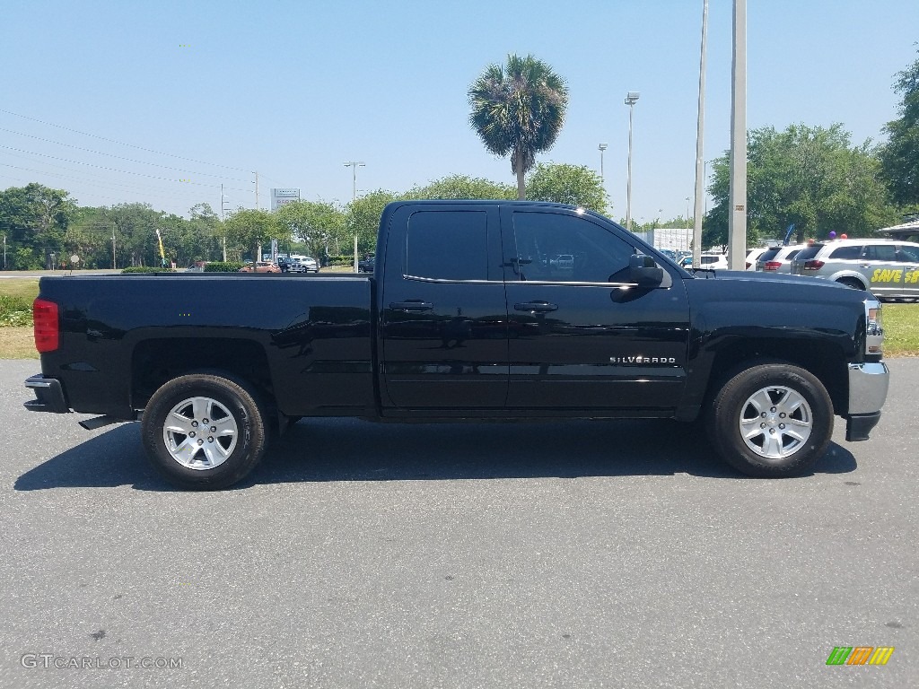 2017 Silverado 1500 LT Double Cab - Black / Jet Black photo #6