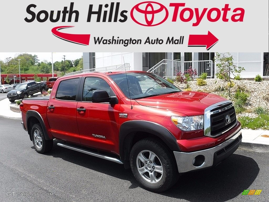 2013 Tundra SR5 TRD CrewMax 4x4 - Barcelona Red Metallic / Graphite photo #1
