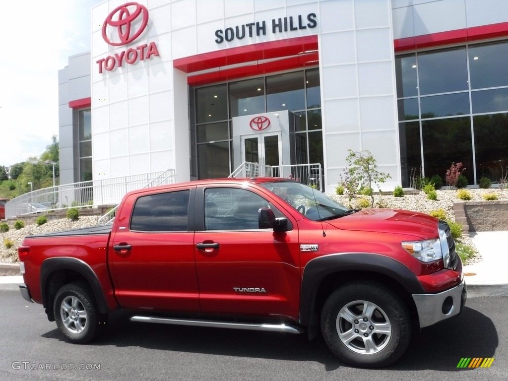 2013 Tundra SR5 TRD CrewMax 4x4 - Barcelona Red Metallic / Graphite photo #2