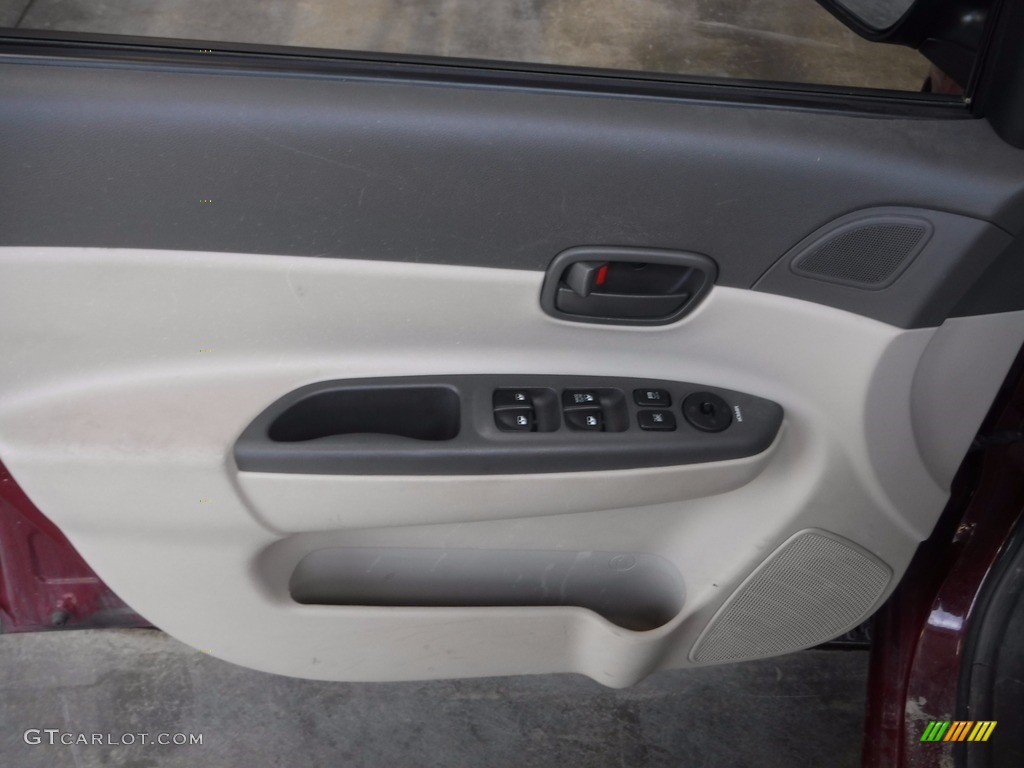 2010 Accent GLS 4 Door - Wine Red / Beige photo #10