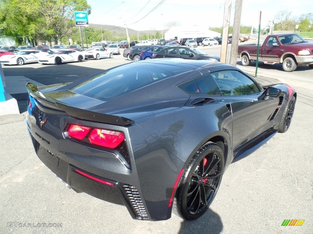 2017 Corvette Grand Sport Coupe - Watkins Glen Gray Metallic / Adrenaline Red photo #12