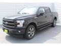 2017 Shadow Black Ford F150 Lariat SuperCrew 4X4  photo #3