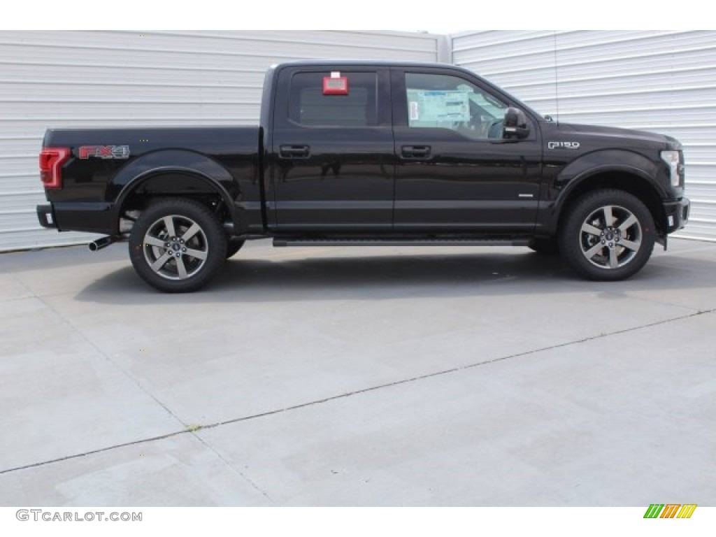 2017 F150 Lariat SuperCrew 4X4 - Shadow Black / Black photo #5
