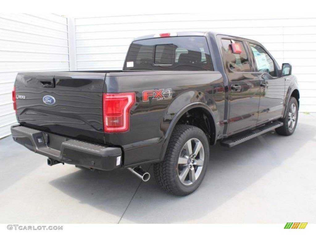 2017 F150 Lariat SuperCrew 4X4 - Shadow Black / Black photo #6